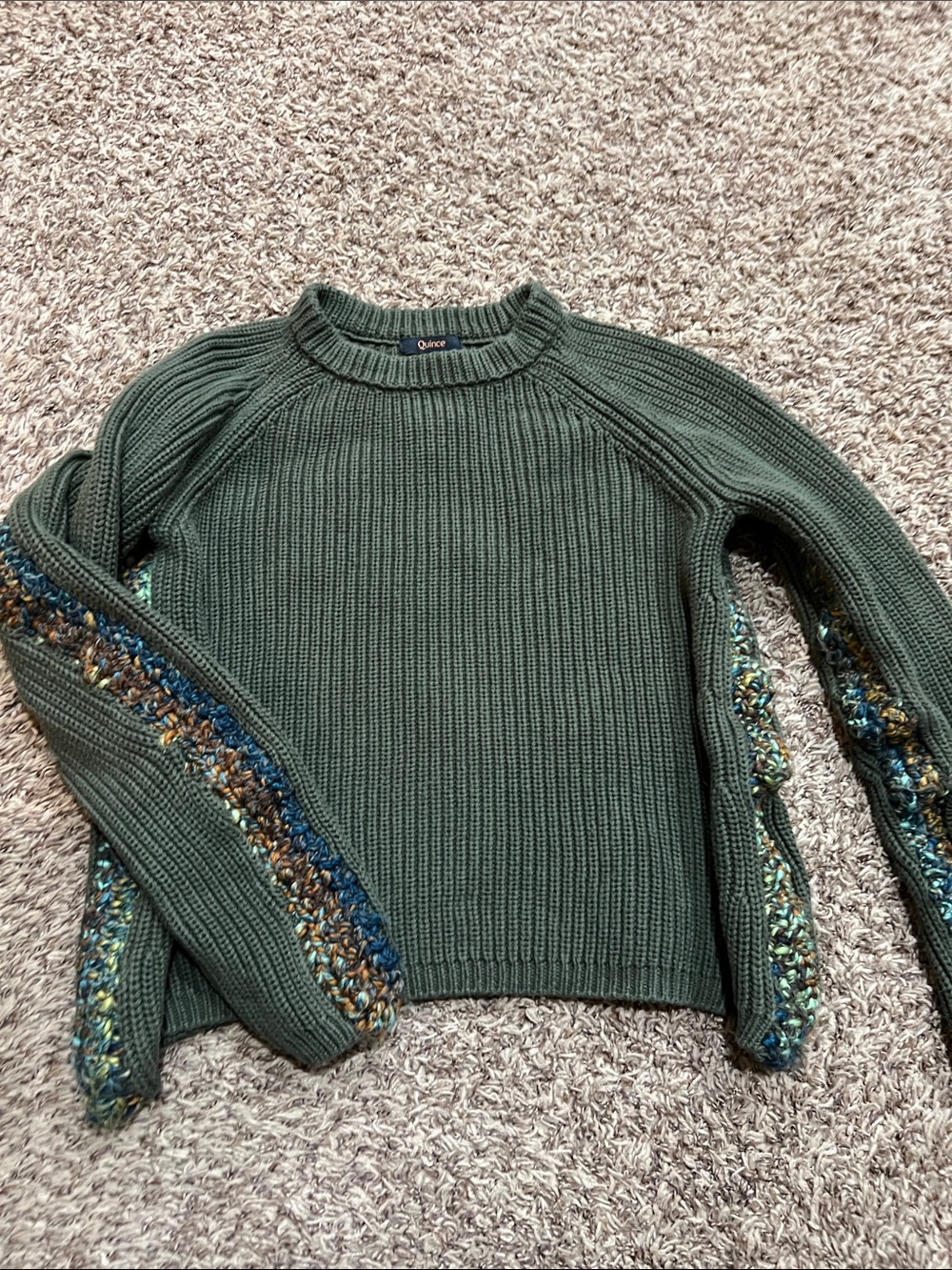 Quince crew neck sweater sz S